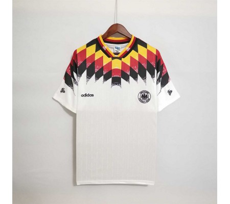 Germany 1994 World Cup Home White Soccer Jersey